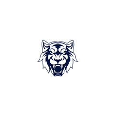Fototapeta na wymiar Jaguar Leopard Cat Panther Tiger Face Head logo design inspiration
