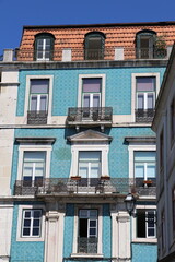 Façade d’immeuble à Lisbonne, Portugal