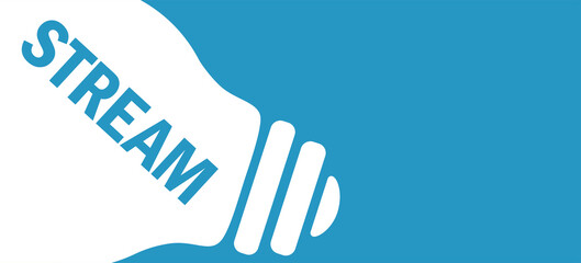 Stream in lamp background illustration