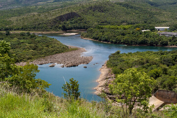 Fototapeta na wymiar river in the mountains brazil
