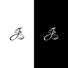 letter J cosmetic beauty salon face creative unique logo