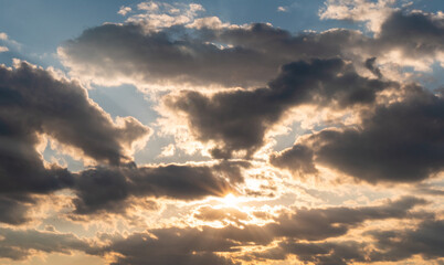 Sunset sky - perfect for sky replacement - travel photography