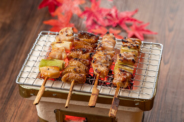 焼き鳥とビール