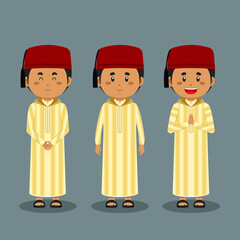 Moroccans Character with Various Expression