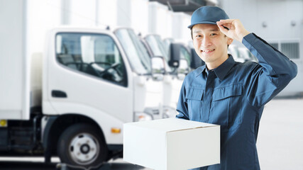 運送業で働く男性
