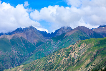 Fototapeta na wymiar The magnificent natural scenery of Tianshan Mountains,Xinjiang,China.