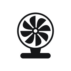 Cooling fan icon design isolated on white background. vector illustration