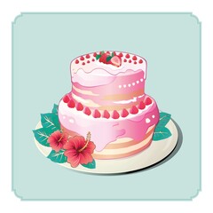  cake hawaii-retro AI format CMYK JPG format RGB	