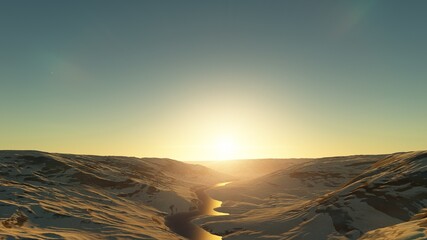 view from a beautiful alien planet