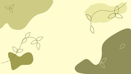 Abstract floral background design template used for background, backdrop, nature or beauty banner.