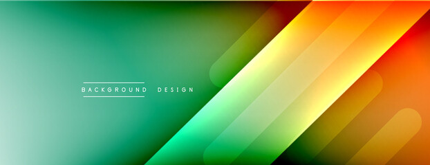 Dynamic lines abstract background. 3D shadow effects and fluid gradients. Modern overlapping forms