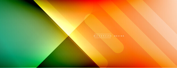 Dynamic lines abstract background. 3D shadow effects and fluid gradients. Modern overlapping forms