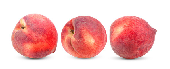 Peach isolated on white