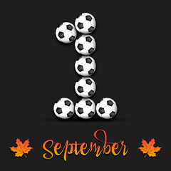 September 1 from soccer balls