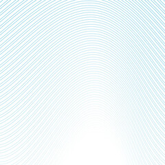 Blue white minimal curved wavy lines abstract futuristic tech background. Vector digital art design