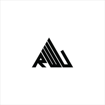 RWL letter logo creative design. RWL unique design
