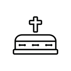 Obraz premium Coffin icon