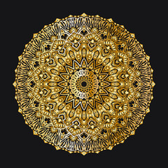 Luxury ornamental mandala islamic decoration floral gold