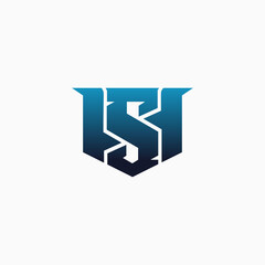 professional S letter monogram gaming logo. e-sport letter logo design concept template © Saiful