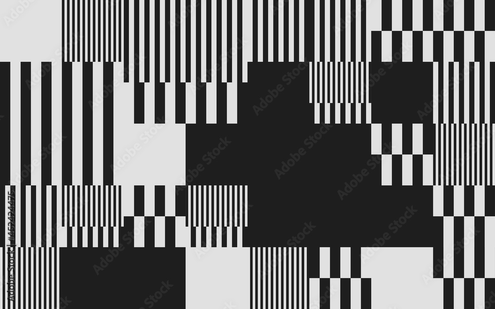 Poster black and white abstract vector pattern design