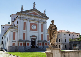 Fototapeta na wymiar The Cathedral (Duomo di Santa Maria Assunta e San Liberale) of Castelfranco Veneto. Treviso, Italy