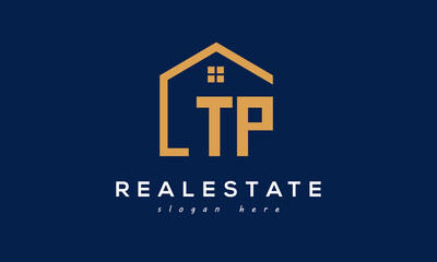 TP letters real estate construction logo vector	