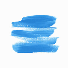 Blue smudge isolated on white background. Perfect graphic element design for logo, headline and sale banner. Vector.