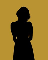 silhouette of a woman