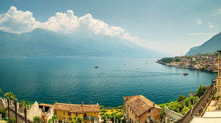 Limone sul Garda roof top view to old city