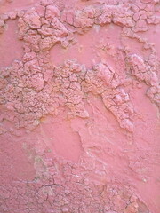 Fototapeta premium Metal red burgundy paint old cracked background 