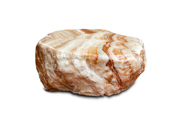 Rock stone isolated on white background, Stone in garden, Big granite marble rock stone, File contains with clipping path.