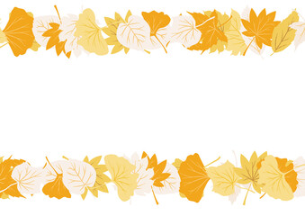 Fototapeta premium 紅葉がきれいな秋フレーム