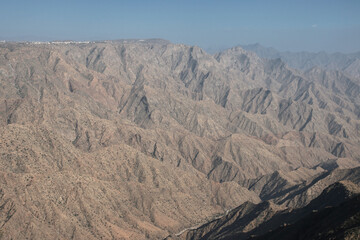Fototapeta premium The canyon of Asir region, the view from the viewpoint, Saudi Arabia
