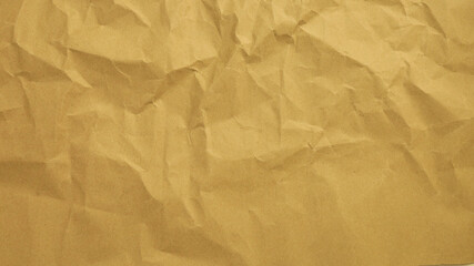 Recycle Paper Texture background. Crumpled Old kraft paper abstract shape background with space Yellow crumpled paper for text high resolution.