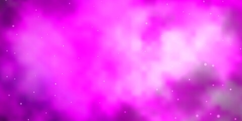 Light Pink vector texture with beautiful stars.