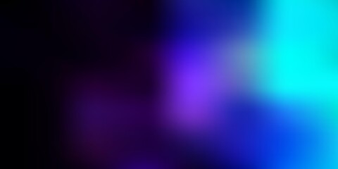 Dark pink, blue vector blurred background.