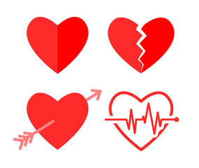 iconic heart vector