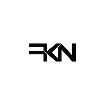 fkn letter initial monogram logo design