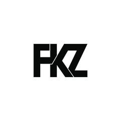 fkz letter initial monogram logo design