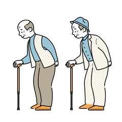 おじいさんのイラスト