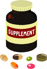 サプリメントのイラスト