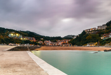 Mutriku beach in the Basque Country