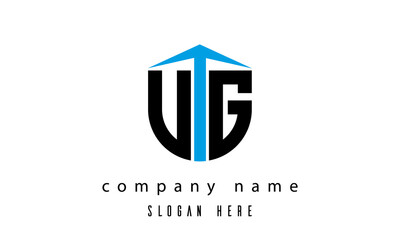 UG shield creative latter logo vector