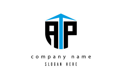 AP shield creative latter logo vector