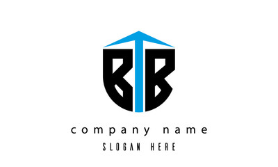 BB shield creative latter logo vector