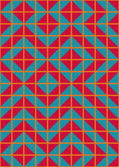 Abstract Geometric Pattern generative computational art illustration