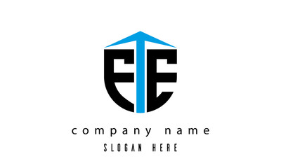 FE shield creative latter logo vector