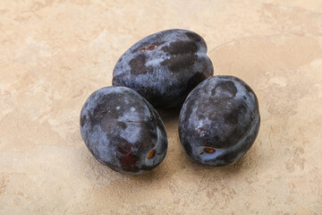 Ripe sweet and tasty plum