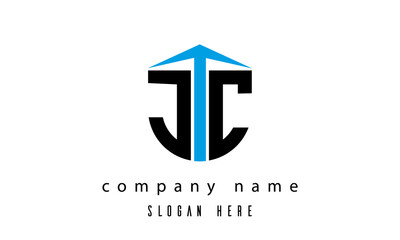 JC shield creative latter logo vector