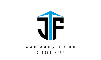 JF shield creative latter logo vector